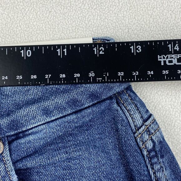 American Eagle Womens 2L Curvy Mom Jeans High Rise Blue Stretch Denim New Y2K - Picture 5 of 16